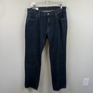 Gap Denim Jeans Men's 34x32 Classic Straight Leg Mid Rise Dark Wash Cotton